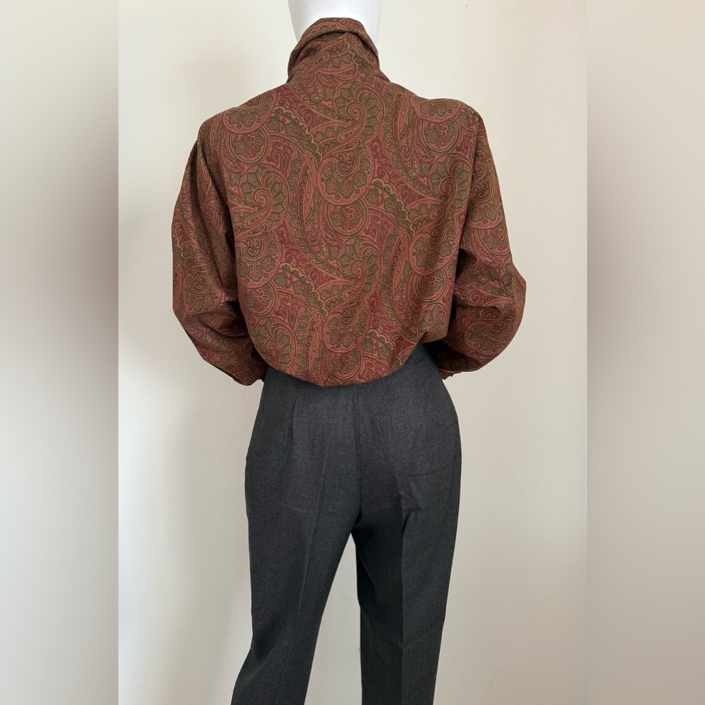 🇮🇹 Roller printed Paisley textile on 100% cotton. 
Museum Quality. - Picture 2 of 9
